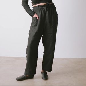 Ozma of California Utility Pant in Heavy Laundered Linen